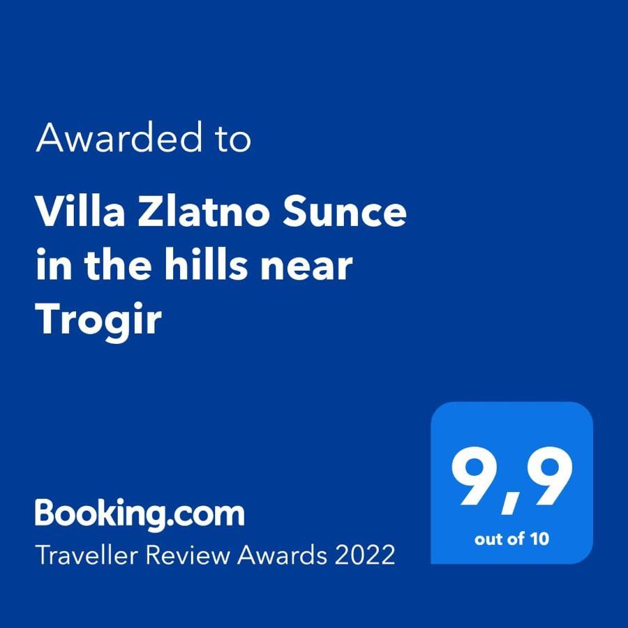 Villa Zlatno Sunce In The Hills Near Trogir Vrsine Exteriér fotografie